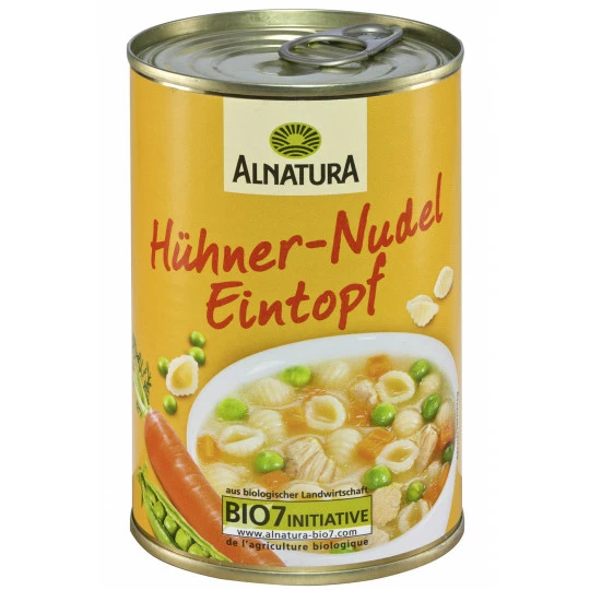 Alnatura Bio Hühner-Nudel Eintopf 400G 1 Alnatura Bio Hühner-Nudel Eintopf 400G