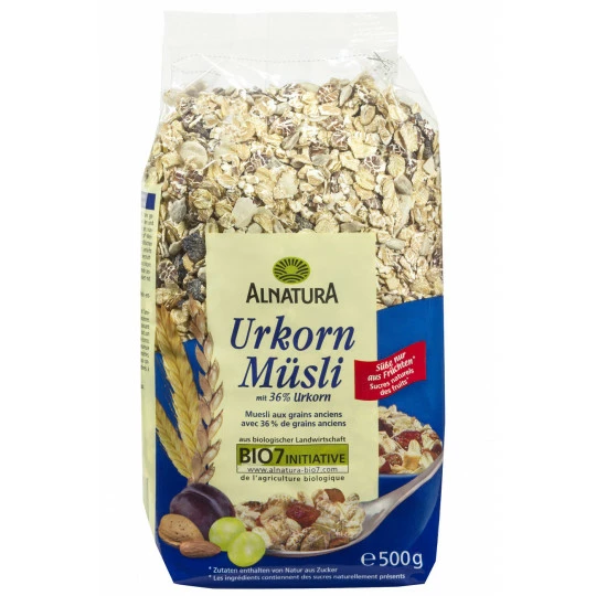 Alnatura Bio Urkorn Müsli 500G 1 Alnatura Bio Urkorn Müsli 500G