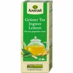 Alnatura Bio Grüner Tee Ingwer Lemon 20ST 30G