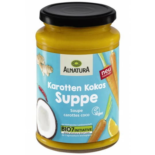 Alnatura Bio Karotten Kokos Suppe 375ML 1 Alnatura Bio Karotten Kokos Suppe 375ML