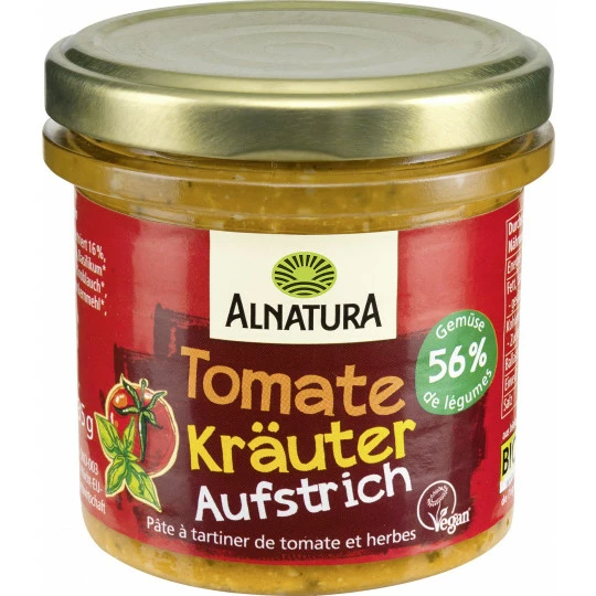 Alnatura Bio Tomate Kräuter Aufstrich 135G 1 Alnatura Bio Tomate Kräuter Aufstrich 135G
