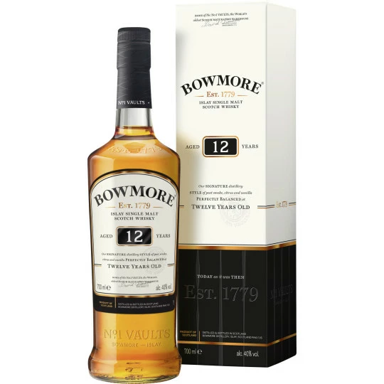 Bowmore Whisky 12 Jahre 40% GP 0,7L 1 Bowmore Whisky 12 Jahre 40% GP 0,7L