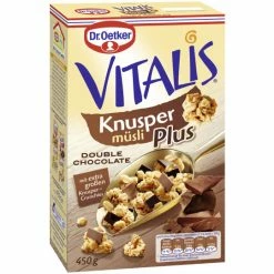 Dr. Oetker Vitalis Knusper Plus Double Chocolate 450G