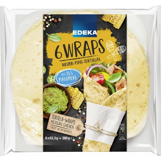 EDEKA Wraps 6ST 380G 1 EDEKA Wraps 6ST 380G