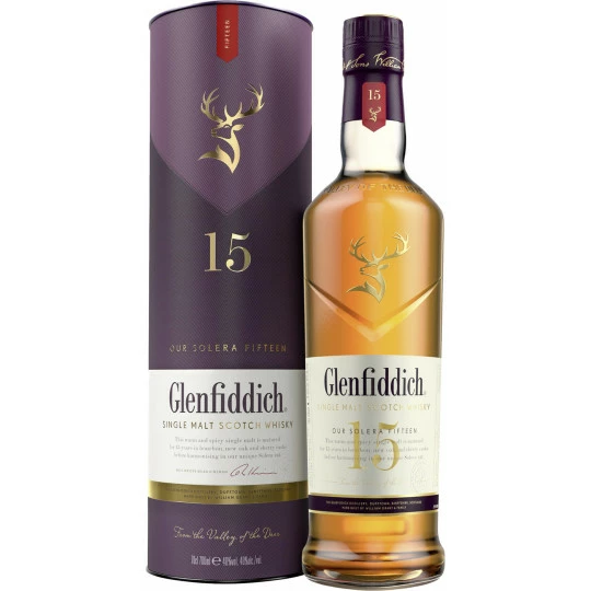 Glenfiddich Whisky 15 Jahre Solera 40% 0,7L 1 Glenfiddich Whisky 15 Jahre Solera 40% 0,7L