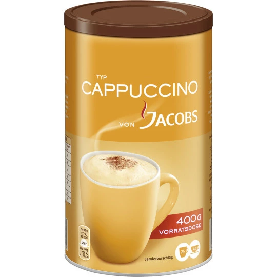 Jacobs Kaffee Instant Cappuccino 400G 1 Jacobs Kaffee Instant Cappuccino 400G