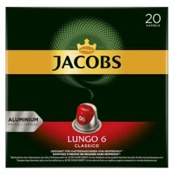 Jacobs Lungo 6 Classico Kaffekapseln 20ST 104G
