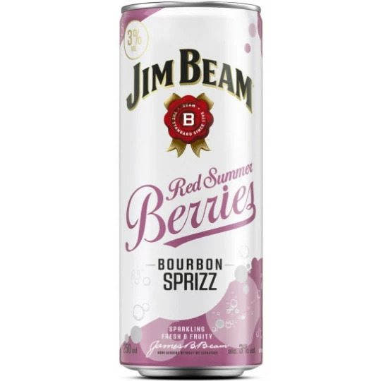 Jim Beam Red Summer Berries Bourbon Sprizz 0,25L 1 Jim Beam Red Summer Berries Bourbon Sprizz 0,25L