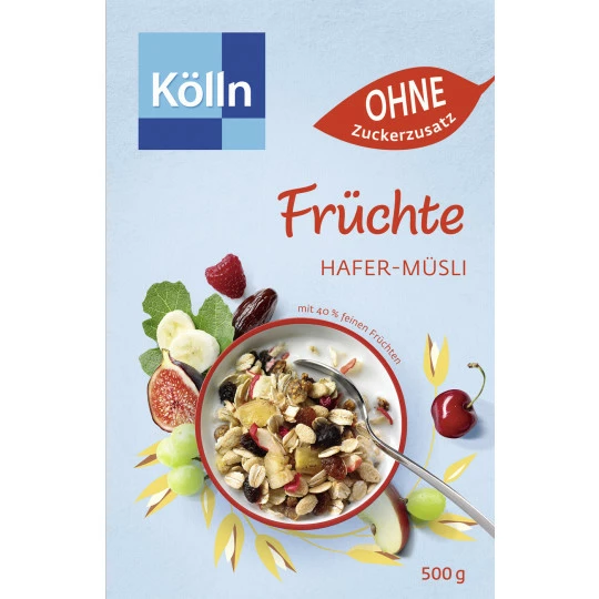 Kölln Müsli Früchte Ohne Zuckerzusatz 500G 1 Kölln Müsli Früchte Ohne Zuckerzusatz 500G