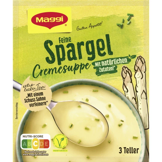 Maggi Guten Appetit Spargel Cremesuppe Ergibt 750ML 1 Maggi Guten Appetit Spargel Cremesuppe Ergibt 750ML