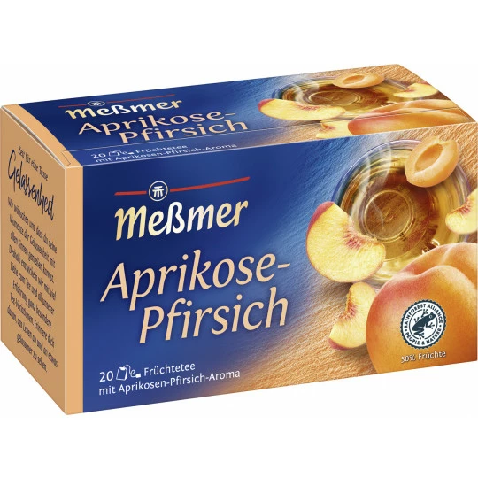 Meßmer Tee Aprikose-Pfirsich 20ST 50G 1 Meßmer Tee Aprikose-Pfirsich 20ST 50G