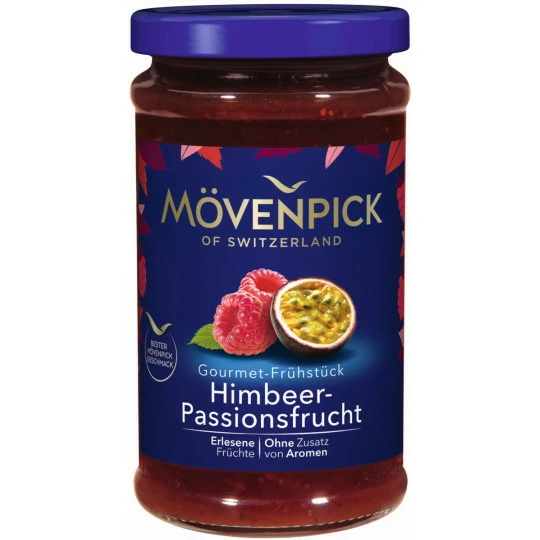 Mövenpick Gourmet-Frühstück Himbeer-Passionsfrucht 250G 1 Mövenpick Gourmet-Frühstück Himbeer-Passionsfrucht 250G