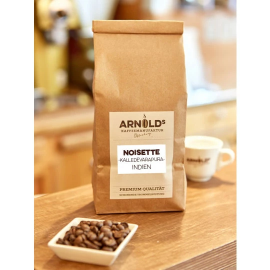 Arnolds Kaffeemanufaktur Noisette Indien Ganze Bonen 500G 1 Arnolds Kaffeemanufaktur Noisette Indien Ganze Bonen 500G
