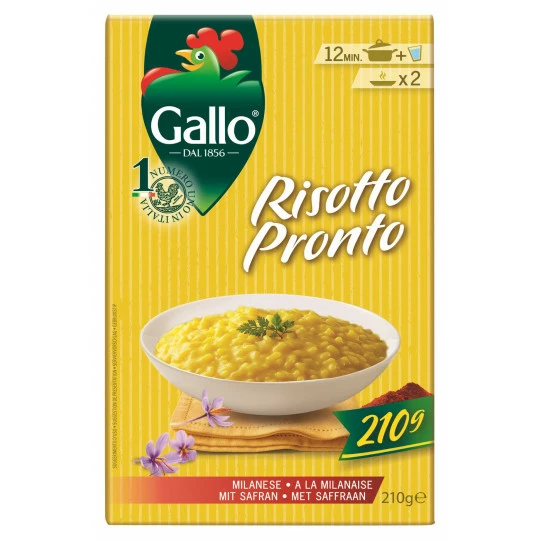 Gallo Risotto Pronto A La Milanese Mit Safran 210G 1 Gallo Risotto Pronto A La Milanese Mit Safran 210G