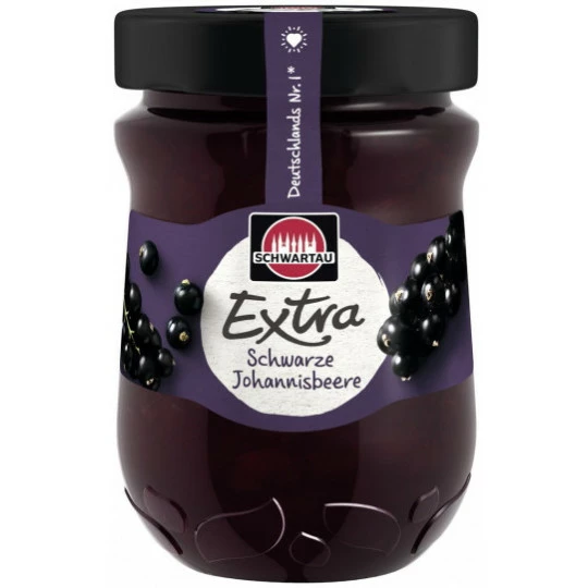 Schwartau Extra Schwarze Johannisbeere 340G 1 Schwartau Extra Schwarze Johannisbeere 340G
