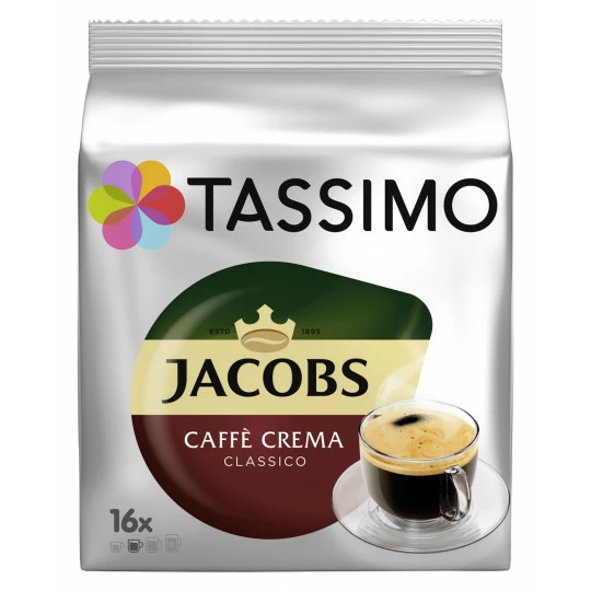 Tassimo Jacobs Caffé Crema Classico 16ST 112G 1 Tassimo Jacobs Caffé Crema Classico 16ST 112G