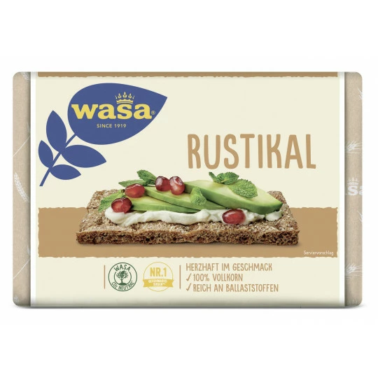 Wasa Knäckebrot Rustikal 275G 1 Wasa Knäckebrot Rustikal 275G