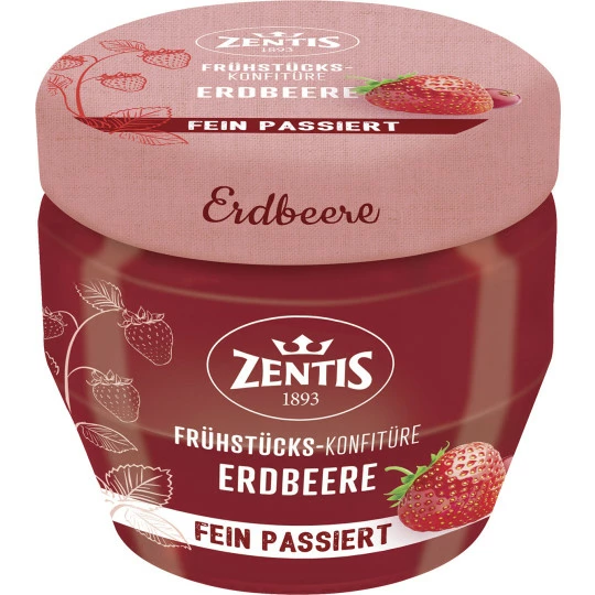 Zentis Frühstücks-Konfitüre Fein Passiert Erdbeere 230G 1 Zentis Frühstücks-Konfitüre Fein Passiert Erdbeere 230G